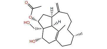 1(15),8(19)-Trinervitadiene-3a,5a,18-triol 5-acetate